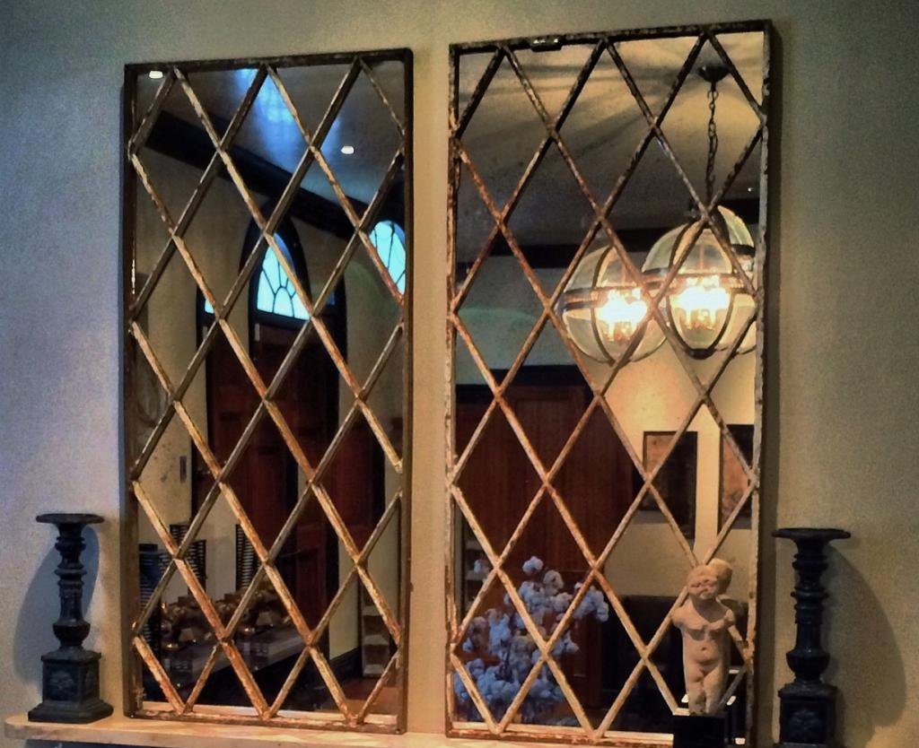 Diamond shape mirror design and installation in Dubai