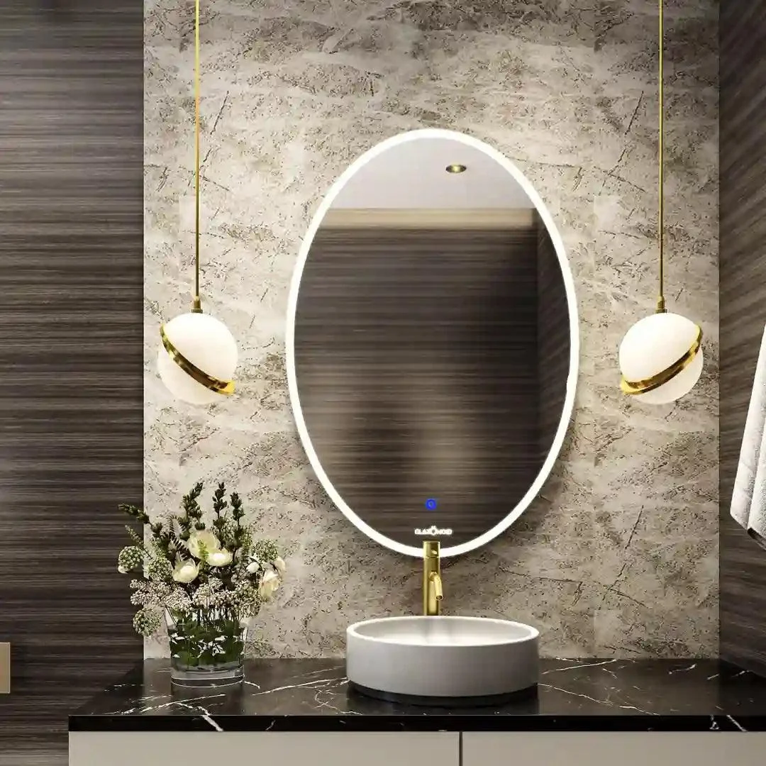 Oval shape mirrors for bathrooms and interiors in Dubai
